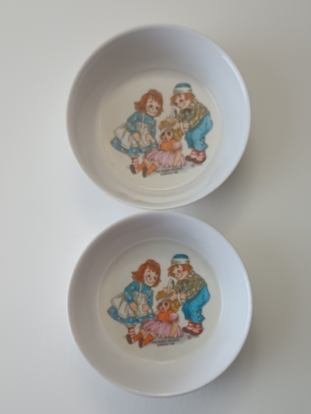VTG 1969 Raggedy Ann & Andy Oneida Deluxe Melamine Dish Set 3119 3258 3243 - Picture 2 of 15